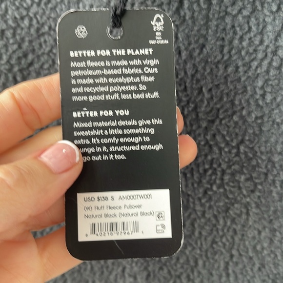 NWT ALLBIRDS FLUFF FLEECE PULLOVER - Picture 3 of 6